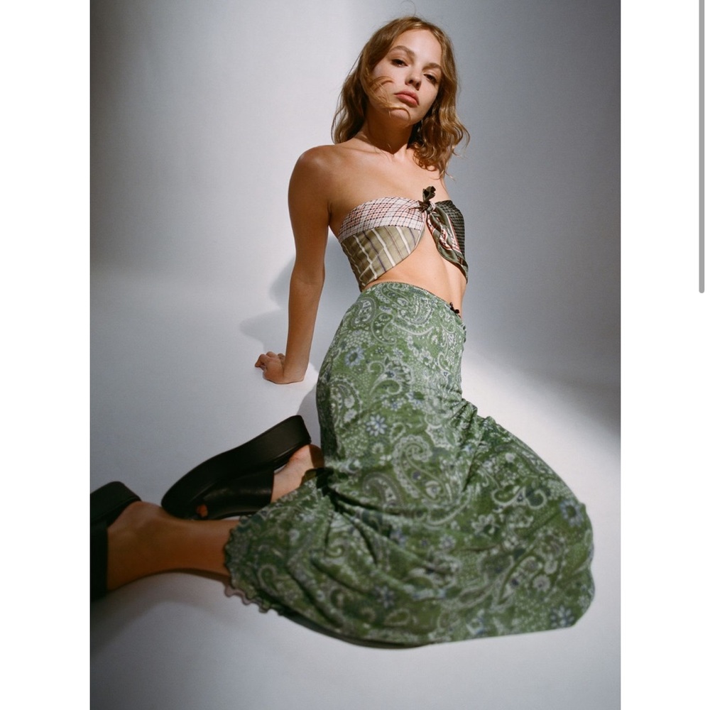 Urban Outfitters Mesh Midi Skirt